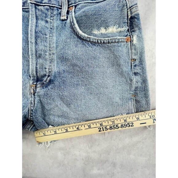 Citizens of Humanity Annabelle Shorts Womens 25 Button Fly Distressed Cutoff - Picture 14 of 16